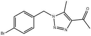 1-(1-(4-溴苄基)-5-甲基-1H-1,2,3-三唑-4-基)乙-1-酮 结构式