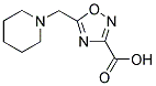 5-(PIPERIDIN-1-YLMETHYL)-1,2,4-OXADIAZOLE-3-CARBOXYLIC ACID 结构式