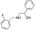 2-((2-FLUOROBENZYL)AMINO)-1-PHENYLETHANOL 结构式