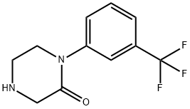 1-(3-TRIFLUOROMETHYL-PHENYL)-PIPERAZIN-2-ONE 结构式