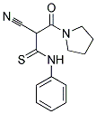 2-CYANO-3-OXO-N-PHENYL-3-PYRROLIDIN-1-YLPROPANETHIOAMIDE 结构式