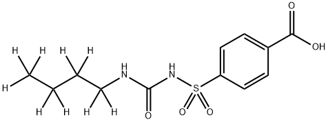 羧基甲苯磺丁脲-D9氘代 结构式