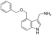 C-(4-BENZYLOXYMETHYL-1H-INDOL-3-YL)-METHYLAMINE 结构式