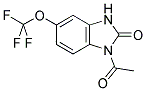 1-ACETYL-5-TRIFLUOROMETHOXY-1,3-DIHYDRO-BENZIMIDAZOL-2-ONE 结构式