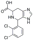 4-(2,3-DICHLORO-PHENYL)-4,5,6,7-TETRAHYDRO-3H-IMIDAZO[4,5-C]PYRIDINE-6-CARBOXYLIC ACID 结构式