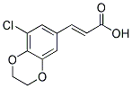 (2E)-3-(8-CHLORO-2,3-DIHYDRO-1,4-BENZODIOXIN-6-YL)ACRYLIC ACID 结构式