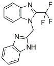 1-(1H-Benzimidazol-2-ylmethyl)-2-(trifluoromethyl)-1H-benzimidazole 结构式
