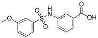 3-(3-METHOXYPHENYLSULFONAMIDO)BENZOIC ACID 结构式