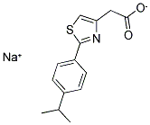 SODIUM [2-(4-ISOPROPYLPHENYL)-1,3-THIAZOL-4-YL]ACETATE 结构式