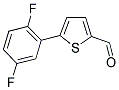 5-(2,5-DIFLUOROPHENYL)THIOPHENE-2-CARBALDEHYDE 结构式