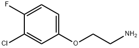 2-(3-氯-4-氟苯氧基)乙胺 结构式