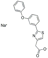 SODIUM [2-(3-PHENOXYPHENYL)-1,3-THIAZOL-4-YL]ACETATE 结构式