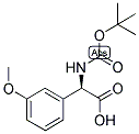 (R)-tert-Butoxycarbonylamino-(3-methoxy-phenyl)-acetic acid 结构式