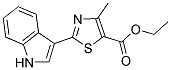 2-(1 H-Indol-3-yl)-4-methyl-thiazole-5-carboxylic acid ethyl ester 结构式