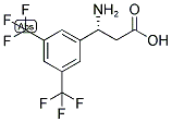 (R)-3-AMINO-3-(3,5-BIS-TRIFLUOROMETHYL-PHENYL)-PROPIONIC ACID 结构式