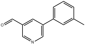 5-(M-甲苯基)烟醛 结构式