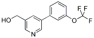 (5-[3-(TRIFLUOROMETHOXY)PHENYL]PYRIDIN-3-YL)METHANOL 结构式