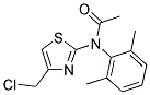 N-[4-(氯甲基)-1,3-噻唑-2-基]-N-(2,6-二甲基苯基)乙酰胺 结构式