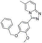 3-[4-(BENZYLOXY)-3-METHOXYPHENYL]-6-METHYL[1,2,4]TRIAZOLO[4,3-A]PYRIDINE 结构式