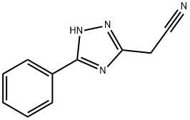 2-(3-苯基-1H-1,2,4-三唑-5-基)乙腈 结构式