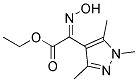 ETHYL (2E)-(HYDROXYIMINO)(1,3,5-TRIMETHYL-1H-PYRAZOL-4-YL)ACETATE 结构式