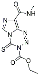 ETHYL 8-[(METHYLAMINO)CARBONYL]-4-THIOXOIMIDAZO[5,1-D][1,2,3,5]TETRAZINE-3(4H)-CARBOXYLATE 结构式