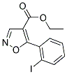 ETHYL-5-(2-IODOPHENYL)-ISOXAZOLE-4-CARBOXYLATE 结构式