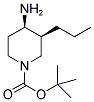 TERT-BUTYL CIS-4-AMINO-3-PROPYLPIPERIDINE-1-CARBOXYLATE 结构式