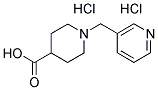 1-(PYRIDIN-3-YLMETHYL)PIPERIDINE-4-CARBOXYLIC ACID DIHYDROCHLORIDE 结构式