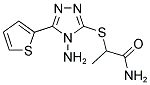 2-([4-AMINO-5-(2-THIENYL)-4H-1,2,4-TRIAZOL-3-YL]SULFANYL)PROPANAMIDE 结构式