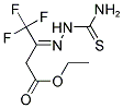 ETHYL (3Z)-3-[(AMINOCARBONOTHIOYL)HYDRAZONO]-4,4,4-TRIFLUOROBUTANOATE 结构式