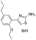 4-(2-ETHOXY-5-PROPYLPHENYL)-1,3-THIAZOL-2-YLAMINE HYDROBROMIDE 结构式