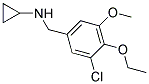 N-(3-CHLORO-4-ETHOXY-5-METHOXYBENZYL)CYCLOPROPANAMINE 结构式