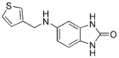 5-((THIEN-3-YLMETHYL)AMINO)-1,3-DIHYDRO-2H-BENZIMIDAZOL-2-ONE 结构式