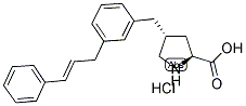 (R)-GAMMA-(3-PHENYLALLYLBENZYL)-L-PROLINE HCL 结构式