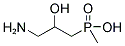 (3-AMINO-2-HYDROXY-PROPYL)-METHYL-PHOSPHINIC ACID 结构式