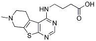 4-(7-METHYL-5,6,7,8-TETRAHYDRO-9-THIA-1,3,7-TRIAZA-FLUOREN-4-YLAMINO)-BUTYRIC ACID 结构式