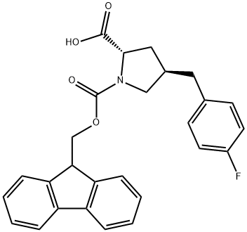 (2S,4R)-Fmoc-4-(4-fluorobenzyl)pyrrolidine-2-carboxylicacid