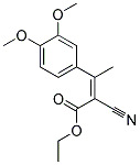 ETHYL (2Z)-2-CYANO-3-(3,4-DIMETHOXYPHENYL)BUT-2-ENOATE 结构式