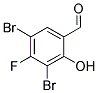 3,5-DIBROMO-4-FLUORO-2-HYDROXY-BENZALDEHYDE 结构式