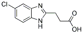 3-(5-CHLORO-1H-BENZOIMIDAZOL-2-YL)-PROPIONIC ACID 结构式