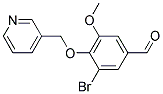3-BROMO-5-METHOXY-4-(PYRIDIN-3-YLMETHOXY)BENZALDEHYDE 结构式