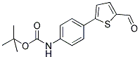 [4-(5-Formyl-thiophen-2-yl)-phenyl]-carbamic acid tert-butyl ester 结构式