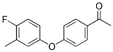 1-[4-(4-FLUORO-3-METHYL-PHENOXY)-PHENYL]-ETHANONE 结构式