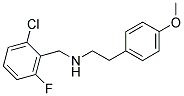 N-(2-CHLORO-6-FLUOROBENZYL)-2-(4-METHOXYPHENYL)ETHANAMINE 结构式