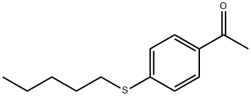 1-[4-(Pentylsulfanyl)phenyl]ethanone 结构式