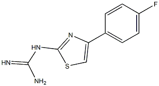 N-[4-(4-氟苯基)-1,3-噻唑-2-基]胍 结构式