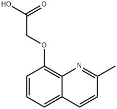 2-(2-甲基喹啉-8-基)氧基乙酸 结构式