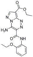 ETHYL 4-AMINO-3-{[(2-ETHOXYPHENYL)AMINO]CARBONYL}PYRAZOLO[5,1-C][1,2,4]TRIAZINE-8-CARBOXYLATE 结构式