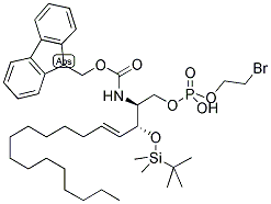 2-BROMOETHYL-1-[2-FMOC-3-O-TERT-BUTYLDIMETHYLSILYL]-D-ERYTHRO-SPHINGOSYLPHOSPHATE 结构式